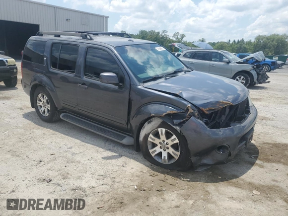 2010 Nissan Pathfinder SE with VIN 5N1AR1NB9AC600845, listed as a Copart auction lot 57846565 with 199,399 mi miles and Salvage title. Bid and sale history available at DreamBid. Image 4.