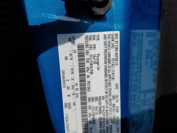 2016 Ford Focus SE with VIN 1FADP3F22GL358089, listed as a Copart auction lot 47478225 with 21,811 mi miles and Salvage Title. Bid and sale history available at carsss.com. Image 12.
