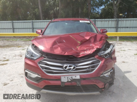2018 Hyundai Santa Fe 2.4L with VIN 5XYZU3LB4JG508929, listed as a Copart auction lot 63962125 with 51,334 mi miles and Salvage title. Bid and sale history available at DreamBid. Image 5.
