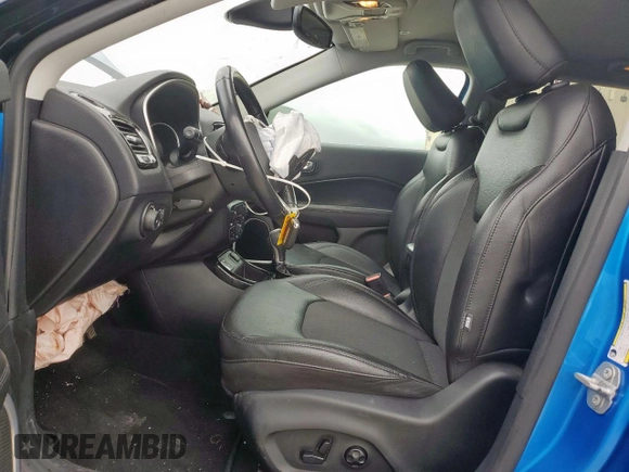 2019 Jeep Compass Latitude with VIN 3C4NJCBB0KT715532, listed as a Copart auction lot 55669805 with 78,036 mi miles and Salvage title. Bid and sale history available at DreamBid. Image 7.