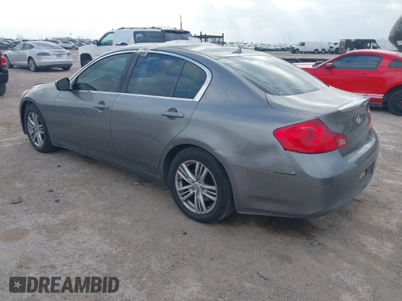 2012 Infiniti G37 Journey with VIN JN1CV6AP0CM620084, listed as a IAAI auction lot 41785352 with 108,836 mi miles. Bid and sale history available at carsss.com. Image 3.