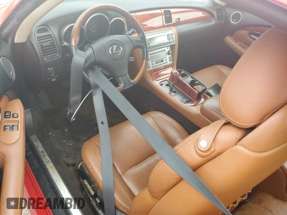 2002 Lexus SC 430 with VIN JTHFN48Y420016541, listed as a Copart auction lot 74678694 with Not Provided miles and Non Repairable. Bid and sale history available at DreamBid. Image 8.