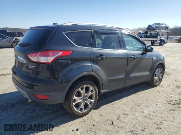 2014 Ford Escape Titanium with VIN 1FMCU9J9XEUC86597, listed as a Copart auction lot 45321355 with 142,278 mi miles and Salvage Title. Bid and sale history available at carsss.com. Image 3.