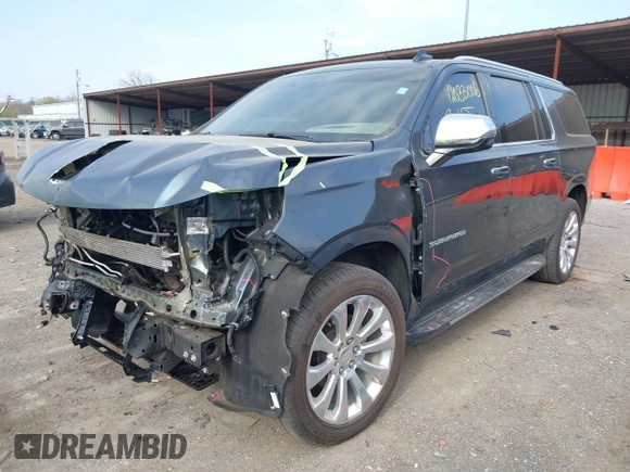 2021 Chevrolet Suburban Premier with VIN 1GNSKFKDXMR295929, listed as a IAAI auction lot 42033006 with 46,733 mi miles and . Bid and sale history available at DreamBid. Image 17.