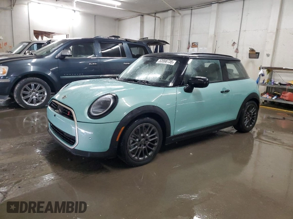 2025 MINI Hardtop Cooper S with VIN WMW23GD07S2W67817, listed as a Copart auction lot 53998735 with 337 mi miles and Salvage Title. Bid and sale history available at DreamBid. Image 1.