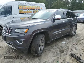 2016 Jeep Grand Cherokee Overland with VIN 1C4RJFCG8GC332700, listed as a Copart auction lot 64635084 with 150,001 mi miles and Salvage title. Bid and sale history available at DreamBid. Image 1.