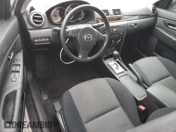 2008 Mazda 3 i Sport with VIN JM1BK12F181834357, listed as a Copart auction lot 46670165 with 52,411 mi miles and Clean Title. Bid and sale history available at DreamBid. Image 8.