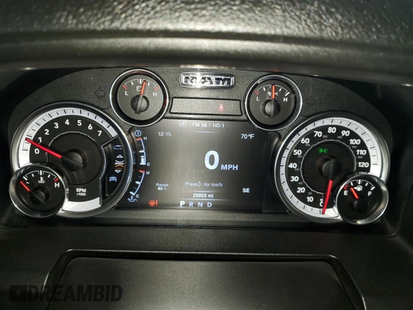 2023 Ram 1500 SLT z VIN 1C6RR7LG4PS536924, wystawiony jako Copart lot #51813395 z przebiegiem 29 903 mil mil oraz Nie do naprawy • Non repairable. Historia ofert i sprzedaży dostępna na DreamBid. Obrazek 9.