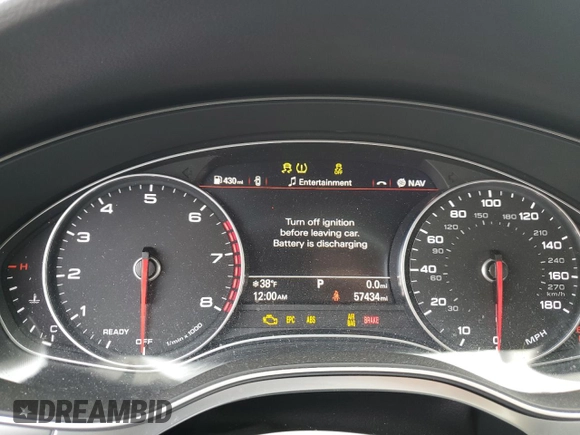 2017 Audi A7 z VIN WAU22BFC2HN025865, wystawiony jako Copart lot #86629704 z przebiegiem 57 434 mil mil oraz Szkoda całkowita • Salvage title. Historia ofert i sprzedaży dostępna na DreamBid. Obrazek 9.