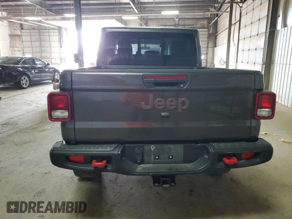 2021 Jeep Gladiator Rubicon with VIN 1C6JJTBG6ML579391, listed as a Copart auction lot 54626145 with 38,847 mi miles and Salvage title. Bid and sale history available at DreamBid. Image 6.