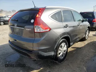 2013 Honda CR-V EX-L with VIN 2HKRM4H74DH673208, listed as a Copart auction lot 48687945 with 208,018 mi miles and Salvage Title. Bid and sale history available at carsss.com. Image 3.