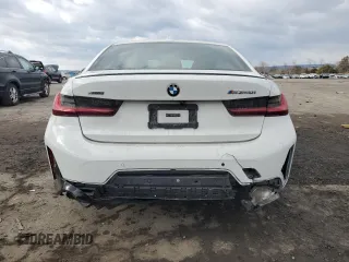 2024 BMW 3 Series M340i xDrive with VIN 3MW49FF09R8E00818, listed as a Copart auction lot 42376645 with 0 mi miles and Salvage Title. Bid and sale history available at carsss.com. Image 6.