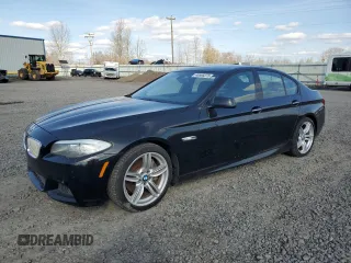 2013 BMW 5 Series 550i with VIN WBAFR9C59DDX79700, listed as a Copart auction lot 48565275 with 115,971 mi miles and Clean Title. Bid and sale history available at carsss.com. Image 1.