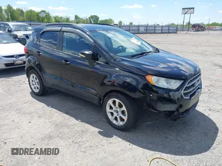 2018 Ford EcoSport SE with VIN MAJ3P1TE8JC166052, listed as a IAAI auction lot 41994720 with 90,291 mi miles. Bid and sale history available at carsss.com. Image 1.