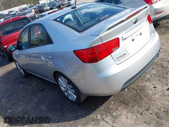 2012 Kia Forte SX with VIN KNAFW4A37C5621409, listed as a IAAI auction lot 41608698 with 202,731 mi miles. Bid and sale history available at carsss.com. Image 3.