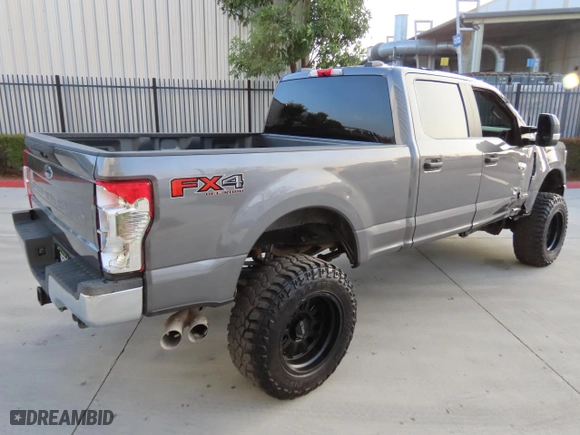 2022 Ford Super Duty F-250 SRW XL with VIN 1FT8W2BT9NEF41322, listed as a Copart auction lot 87466214 with 34,441 mi miles and Salvage Title. Bid and sale history available at carsss.com. Image 3.