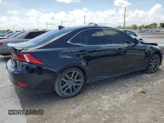 2015 Lexus IS 350 with VIN JTHBE1D25F5016197, listed as a Copart auction lot 55535365 with 56,987 mi miles and Salvage title. Bid and sale history available at DreamBid. Image 3.