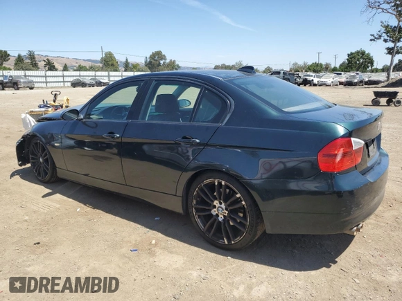 2007 BMW 3 Series 328i with VIN WBAVC53527FZ72348, listed as a Copart auction lot 57903415 with 150,413 mi miles and Salvage title. Bid and sale history available at DreamBid. Image 2.