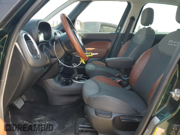 2014 FIAT 500L Trekking with VIN ZFBCFADH4EZ010196, listed as a Copart auction lot 62566094 with 128,519 mi miles and Salvage Title. Bid and sale history available at carsss.com. Image 7.