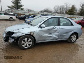 2008 Kia Spectra EX with VIN KNAFE121085561270, listed as a Copart auction lot 81918313 with 96,708 mi miles and Clean Title. Bid and sale history available at carsss.com. Image 1.