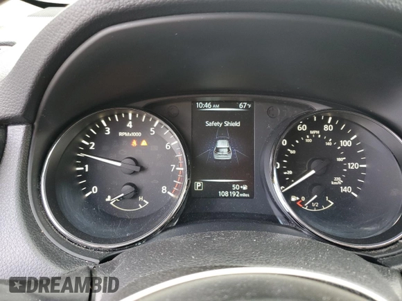 2017 Nissan Rogue SV with VIN KNMAT2MV9HP578095, listed as a Copart auction lot 61215775 with 108,192 mi miles and Salvage title. Bid and sale history available at DreamBid. Image 9.