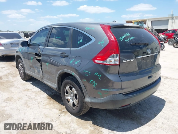 2013 Honda CR-V LX with VIN 3CZRM3H37DG708916, listed as a IAAI auction lot 42450090 with 118,002 mi miles and . Bid and sale history available at DreamBid. Image 3.