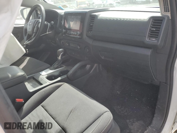 2022 Nissan Frontier S with VIN 1N6ED1CM5NN623040, listed as a Copart auction lot 49469315 with 57,510 mi miles and Salvage title. Bid and sale history available at DreamBid. Image 8.
