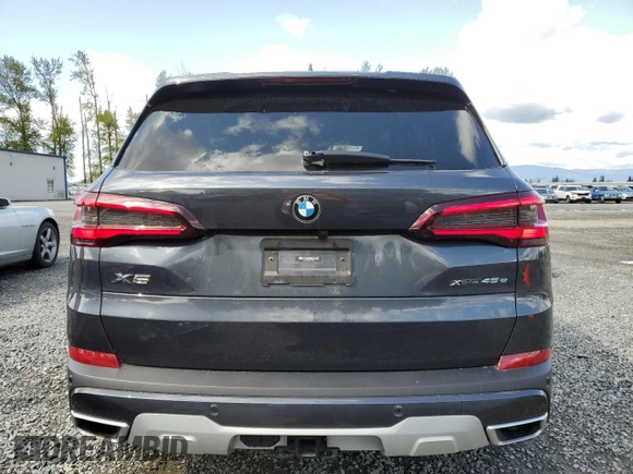 2021 BMW X5 xDrive45e with VIN 5UXTA6C03M9H41531, listed as a Copart auction lot 54133805 with 17,484 mi miles and Salvage Title. Bid and sale history available at DreamBid. Image 6.