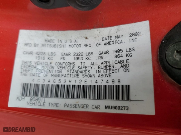 2002 Chrysler Sebring LXi with VIN 4C3AG52H12E147498, listed as a Copart auction lot 82664724 with 142,093 mi miles and Clean Title. Bid and sale history available at carsss.com. Image 12.