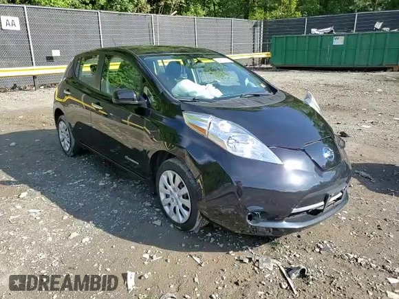 2015 Nissan LEAF SV with VIN 1N4AZ0CPXFC301259, listed as a Copart auction lot 64175343 with 68,143 mi miles. Bid and sale history available at carsss.com. Image 11.