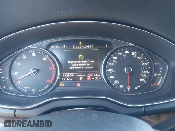 2019 Audi Q5 Premium with VIN WA1ANAFY8K2126536, listed as a IAAI auction lot 41018854 with 132,800 mi miles. Bid and sale history available at carsss.com. Image 7.