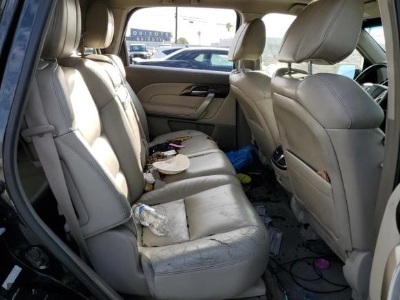 2010 Acura MDX with VIN 2HNYD2H20AH525625, listed as a Copart auction lot 47642705 with 118,206 mi miles and Salvage Title. Bid and sale history available at carsss.com. Image 11.