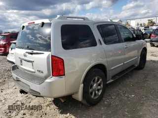 2007 Infiniti QX56 with VIN 5N3AA08C47N802244, listed as a Copart auction lot 87195344 with 0 mi miles and Salvage Title. Bid and sale history available at carsss.com. Image 3.