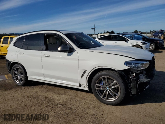 2020 BMW X3 M40i with VIN 5UXTY9C09L9B31399, listed as a Copart auction lot 87004624 with Not Provided miles and Salvage Title. Bid and sale history available at DreamBid. Image 4.