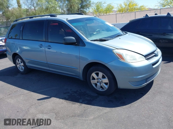 2004 Toyota Sienna CE with VIN 5TDZA23C14S146545, listed as a IAAI auction lot 42142654 with 260,031 mi miles and . Bid and sale history available at DreamBid. Image 1.