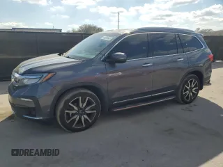 2021 Honda Pilot Touring 8-Passenger with VIN 5FNYF5H96MB033111, listed as a Copart auction lot 44386445 with 41,814 mi miles and Salvage Title. Bid and sale history available at DreamBid. Image 1.
