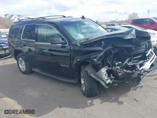 2020 Chevrolet Tahoe LT with VIN 1GNSKBKC0LR213608, listed as a IAAI auction lot 41846607 with 89,486 mi miles. Bid and sale history available at carsss.com. Image 1.