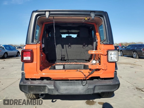 2023 Jeep Wrangler Willys with VIN 1C4HJXDN2PW686743, listed as a Copart auction lot 86203014 with 14,034 mi miles and Clean Title. Bid and sale history available at DreamBid. Image 6.