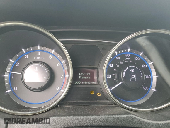 2012 Hyundai Sonata SE with VIN 5NPEC4AB1CH433614, listed as a Copart auction lot 52030405 with 192,023 mi miles and Salvage Title. Bid and sale history available at carsss.com. Image 9.