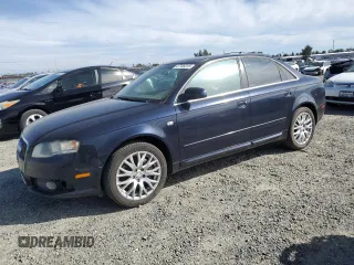 2008 Audi A4 2.0T with VIN WAUDF78E58A163075, listed as a Copart auction lot 47705315 with 114,639 mi miles and Clean Title. Bid and sale history available at carsss.com. Image 1.