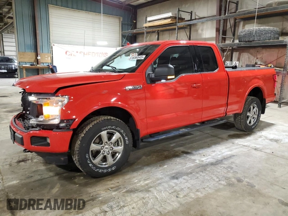2018 Ford F-150 XL with VIN 1FTEX1EP6JKD14643, listed as a Copart auction lot 51656545 with 91,149 mi miles and Salvage Title. Bid and sale history available at carsss.com. Image 1.