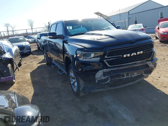 2022 Ram 1500 Laramie with VIN 1C6SRFRT7NN180979, listed as a IAAI auction lot 41824340 with 32,446 mi miles and . Bid and sale history available at DreamBid. Image 1.