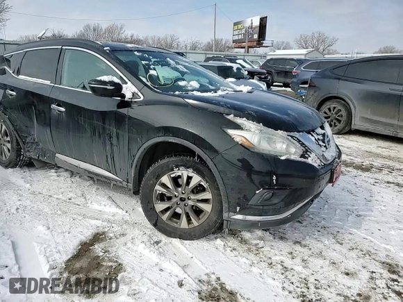2015 Nissan Murano SV with VIN 5N1AZ2MG8FN248971, listed as a Copart auction lot 44553125 with 125,169 mi miles and Salvage title. Bid and sale history available at DreamBid. Image 11.
