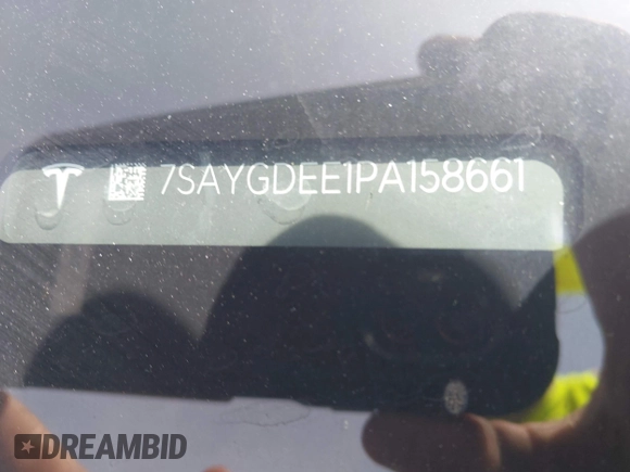 2023 Tesla Model Y Long Range z VIN 7SAYGDEE1PA158661, wystawiony jako IAAI lot #41983897 z przebiegiem 20 176 mil mil oraz . Historia ofert i sprzedaży dostępna na DreamBid. Obrazek 9.