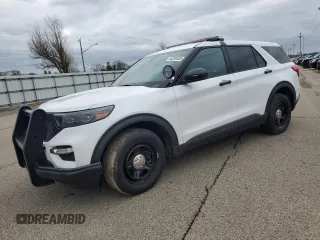 2023 Ford Police Interceptor Utility z VIN 1FM5K8AW4PNA01338, wystawiony jako Copart lot #48339465 z przebiegiem 22 602 mil mil oraz Szkody całkowita. Historia ofert i sprzedaży dostępna na DreamBid. Obrazek 1.