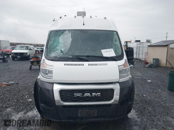 2020 Ram ProMaster Cargo with VIN 3C6TRVDG2LE139671, listed as a IAAI auction lot 41089870 with 64,821 mi miles and . Bid and sale history available at carsss.com. Image 12.