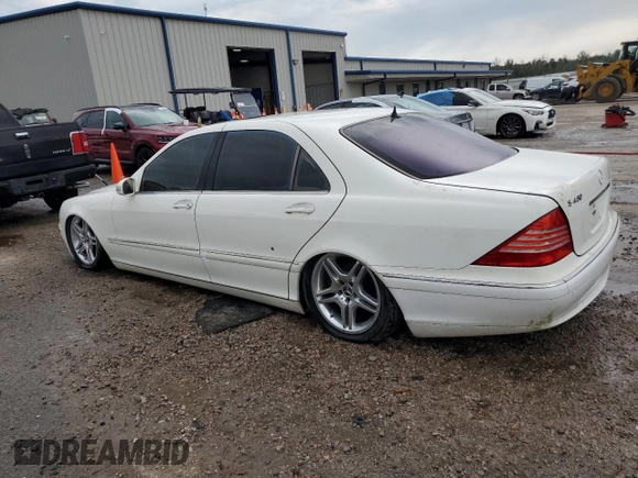 2003 Mercedes-Benz S-Class 4.3L with VIN WDBNG70J53A370666, listed as a Copart auction lot 66799764 with 0 mi miles and Non Repairable. Bid and sale history available at carsss.com. Image 2.