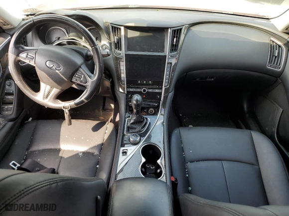 2015 Infiniti Q50 with VIN JN1BV7AP0FM358492, listed as a Copart auction lot 47138425 with 0 mi miles and Salvage Title. Bid and sale history available at carsss.com. Image 8.