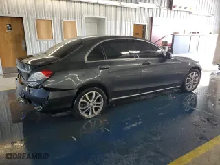 2015 Mercedes-Benz C-Class C 300 with VIN 55SWF4JB7FU059782, listed as a Copart auction lot 44713235 with 90,054 mi miles and Salvage Title. Bid and sale history available at carsss.com. Image 3.