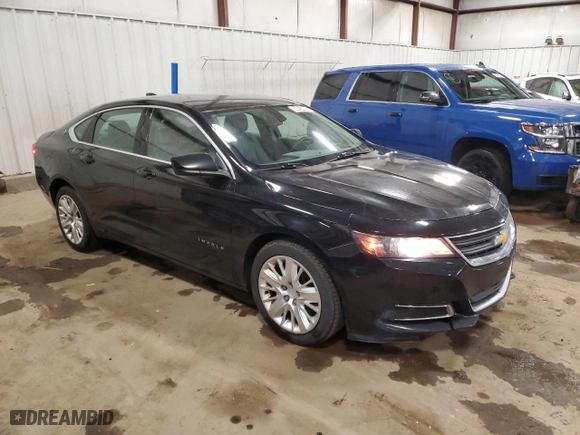 2017 Chevrolet Impala LS with VIN 2G11X5S31H9167014, listed as a Copart auction lot 44214465 with 116,812 mi miles and Clean Title. Bid and sale history available at carsss.com. Image 4.